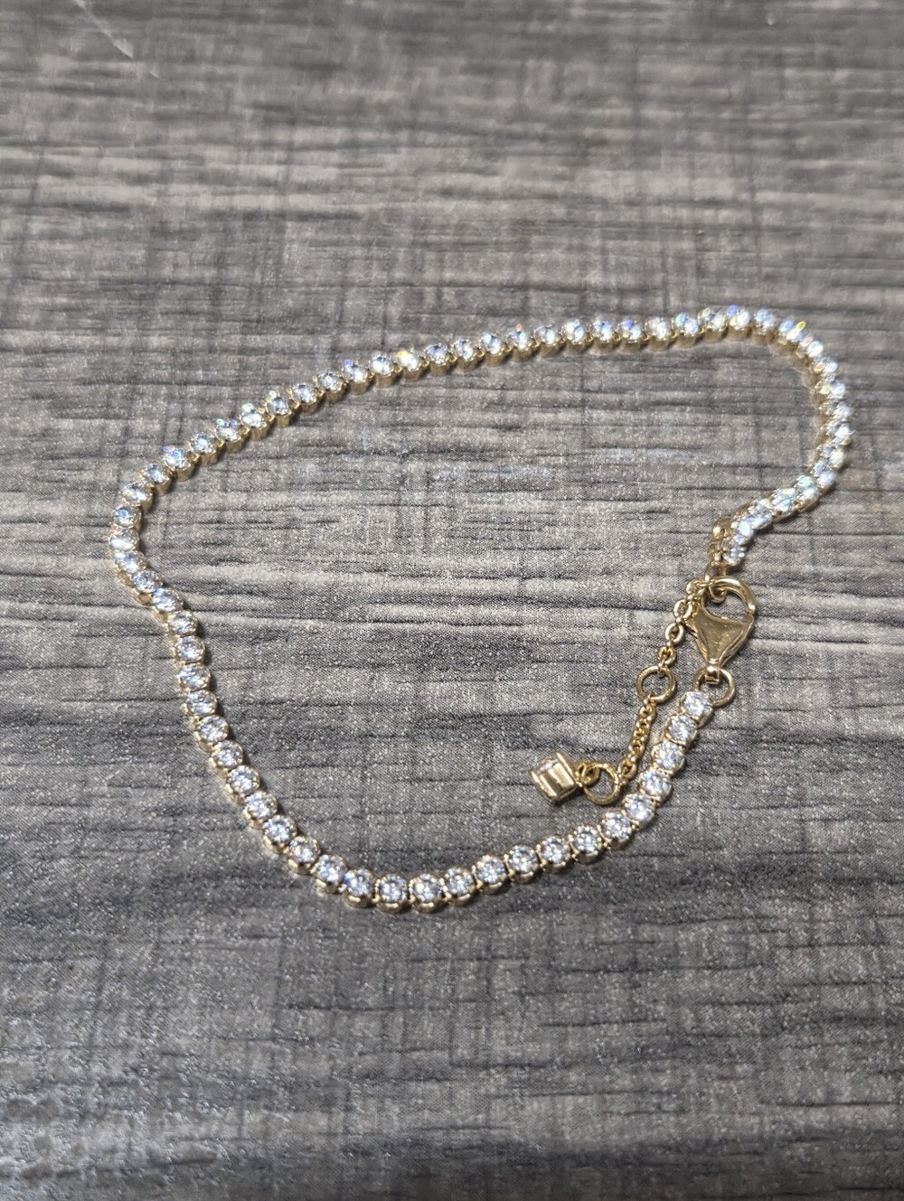 Authentic Pandora Sparkling Tennis Bracelet 14k gold plating